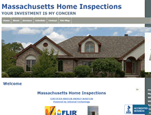 Tablet Screenshot of homeinspectionmassachusetts.com